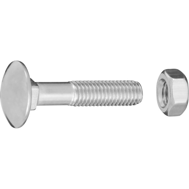 TORNILLO CARRO CAB. BOTON M8X40MM DIN 603 (4)